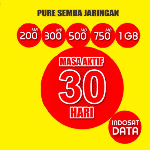 Paket Data Kouta Mini Indosat Im3 24 Jam masa aktif paket data 30 Hari
