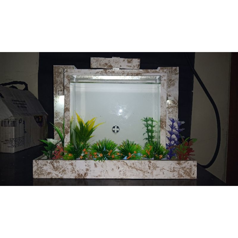 Akuarium mini pvc akrilik dan soliter ikan cupang dan ikan hias