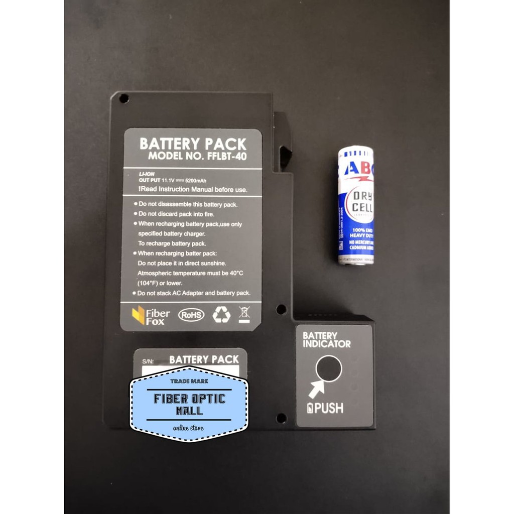 Fiberfox Splicer Battery Baterai Batre Original