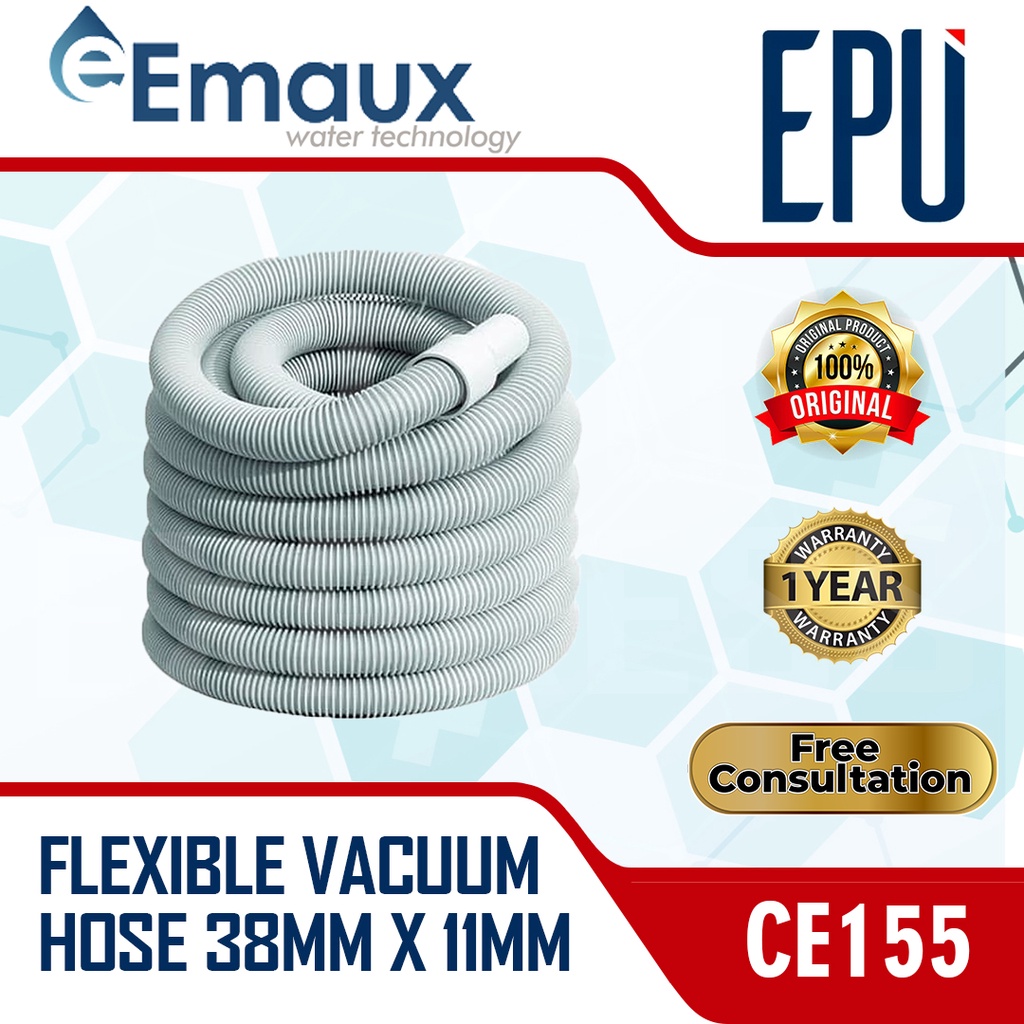 Emaux CE155 Flexible Vacuum Hose Selang Kolam Renang 11 Meter