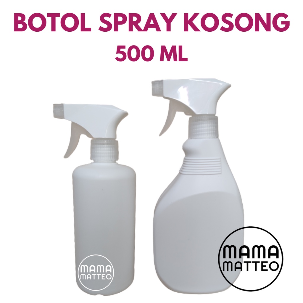 BOTOL SPRAY KOSONG PUTIH ESTETIK 500ml / BOTOL SPRAY HDPE / KISPRAY