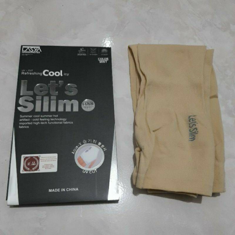 PROMO MANSET TANGAN HANDSOCK MANGSET PELINDUNG TANGAN LETS SLIM Anti UV LEMBUT DINGIN-Coklat kotak
