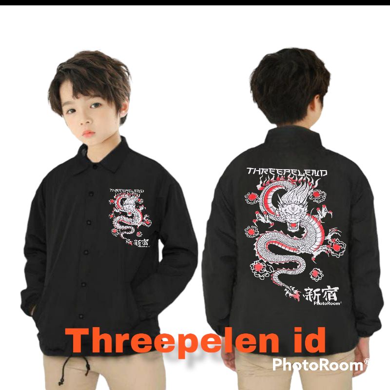 JAKET COACH JAKET TERBARU/JAKET ANAK-LAKI-LAKI NAGA KEREN/bahan parasut taslan ns/ USIA 2-11