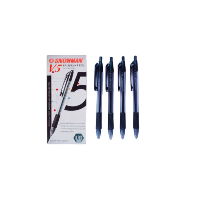

Pulpen Snowman Ballpoint Pen - V.5 Black 0,7mm