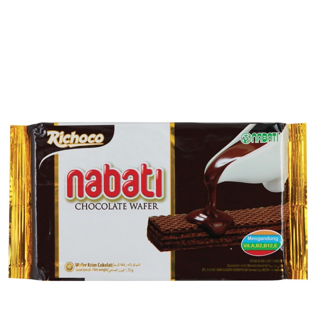 

NABATI RICHOCO WAFER COKLAT 75gr