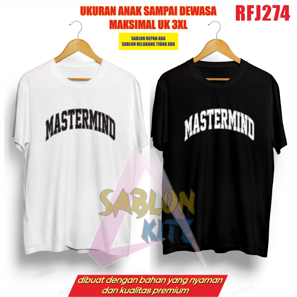 MURAH!!! KAOS SUGA SG MASTERMINE RFJ274 UNISEX