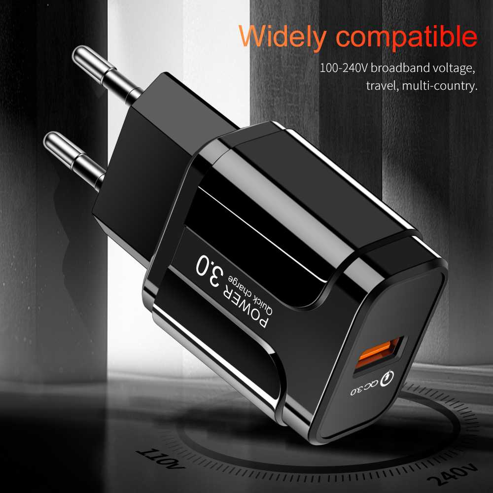 TG-A1 OLAF Charger USB 1 Port QC3.0 3A 18W EU Plug - SLS-002