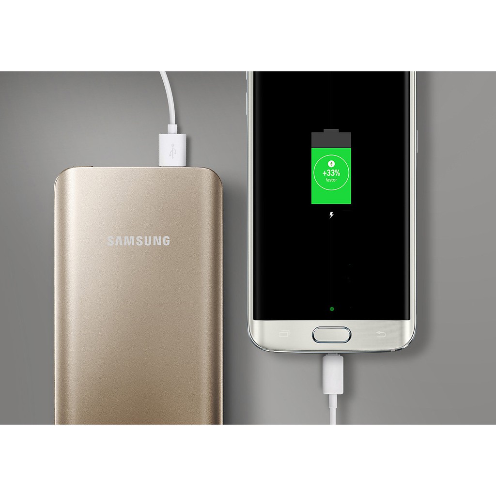 Power bank 5200mAh Samsung Powerbank 5200mAh Fast Charging Power bank 5200 mAh -Gold