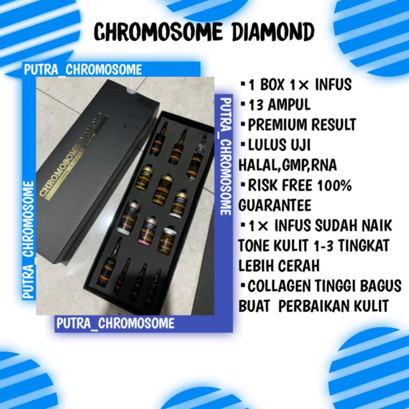 CHROMOSOME DIAMOND INFUS PEMUTIH 100% ORIGINAL