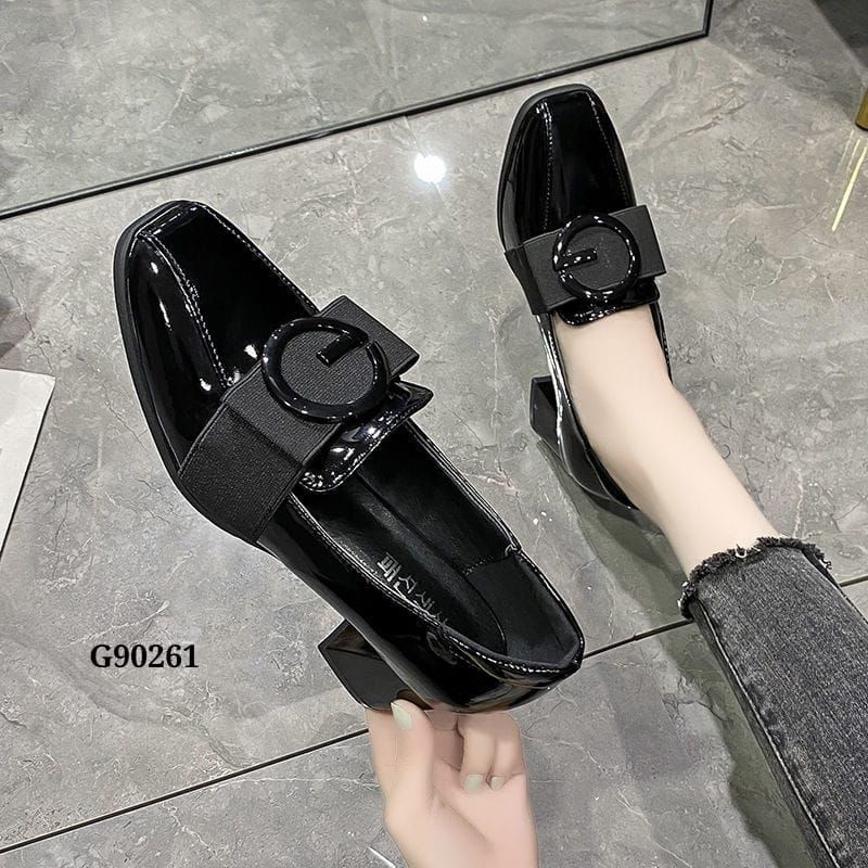 High Block Slop Shoes Korea G90261