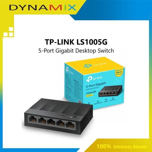 TP-LINK LS1005G 5-Port Gigabit Desktop Switch | TPLINK GARANSI RESMI | bukan LS1005