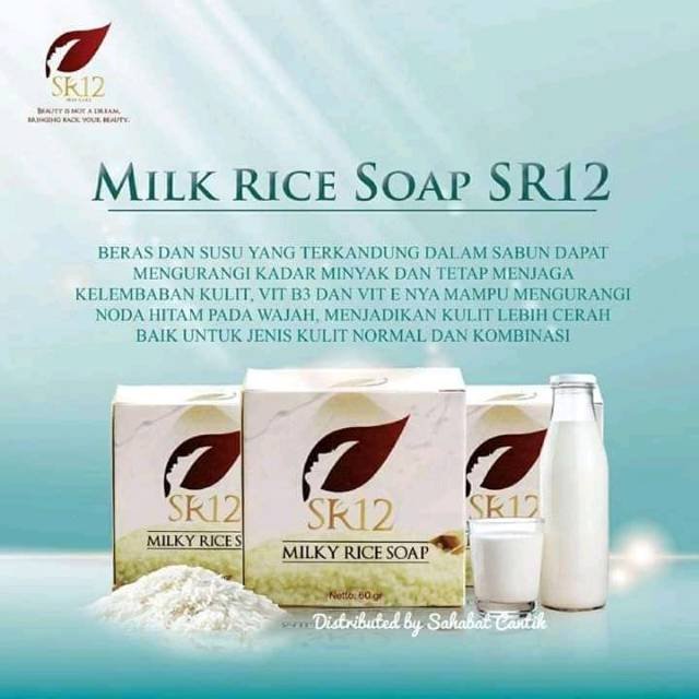 

SABUN SUSU BERAS HERBAL / MILKY RICE SOAP SR12 / HERBAL /BPOM