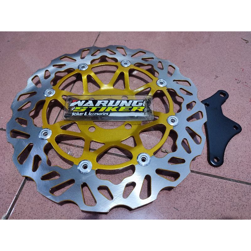 disc cakram supra 125 karisma 125 300 mm model tdr, daytona set breket