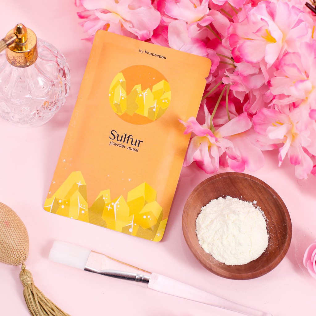 Masker Wajah Organik Basic Sulfur Poupeepou Original (Min order 2pcs bs mix variant)