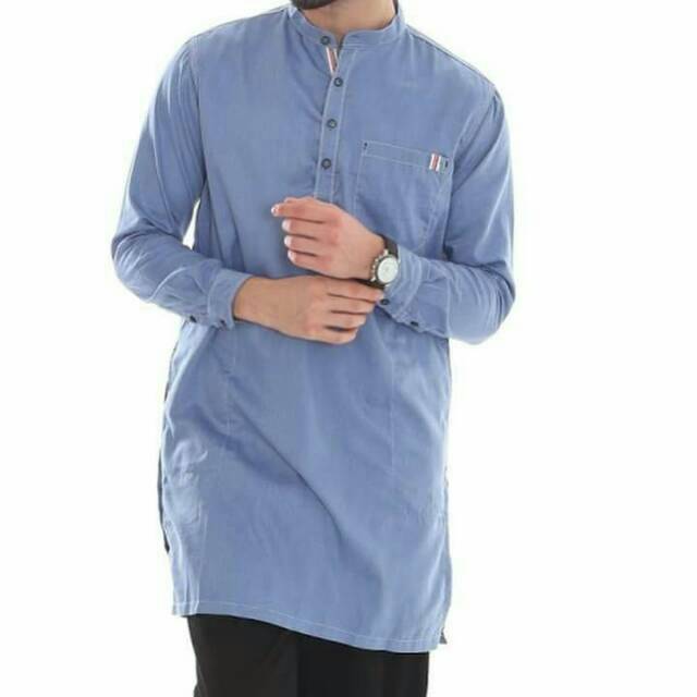 Fashion muslim gamis pakistan Kurta tangan panjang ASSYAUQIE fashion muslim terbaru