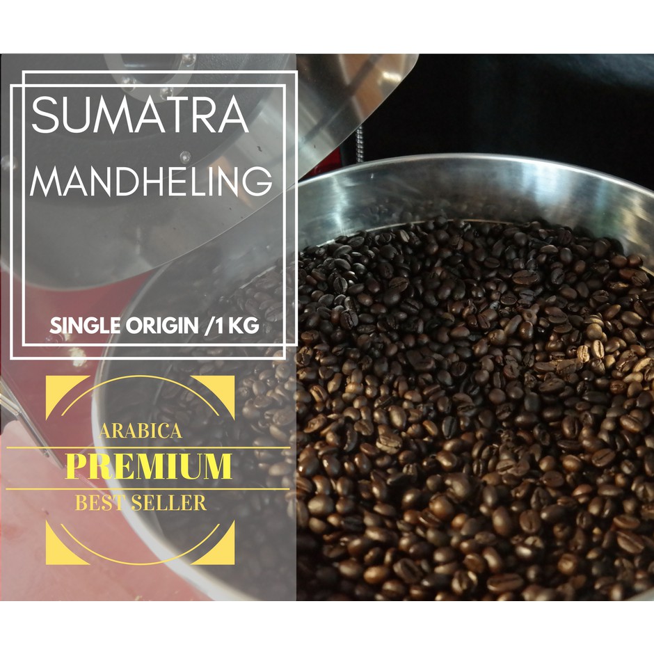 

Kopi Arabica/Robusta, 1Kg Premium Coffee Beans by de Ngokow Roastery (Biji/Bubuk)