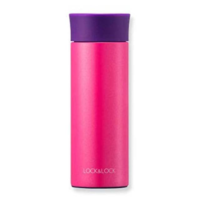 LOCK &amp; LOCK PINK HOT &amp; COOL COLORFUL VACUUMTUMBLER BOTTLE 390 ml