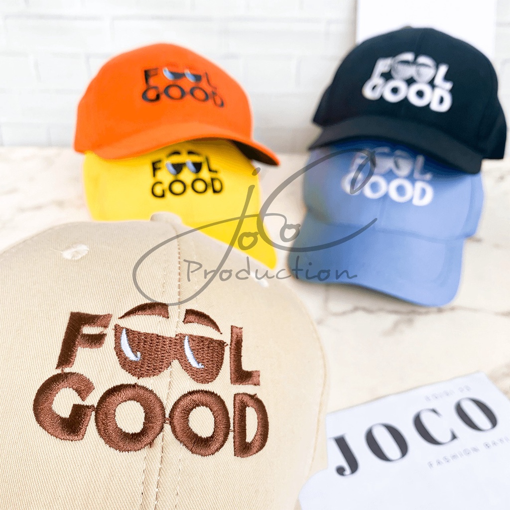 PHILEO | TOPI ANAK FASHION HAT TOPI MOTIF LUCU BORDIR UNISEX TOPI MOTIF FEEL GOOD-1