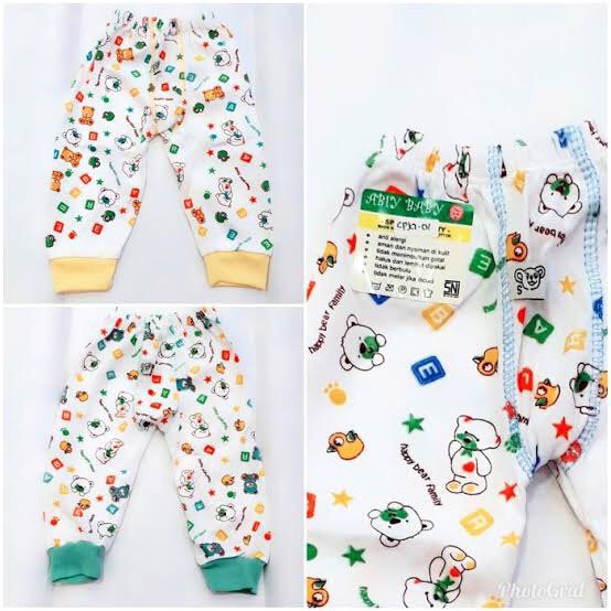 Promo !! 3PC CELANA PANJANG BAYI ABIY BABY/CELANA PANJANG BAYI SNI HALUS &amp; NYAMAN