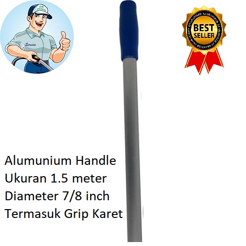 Alumunium Handle 1,5 meter plus hand grip