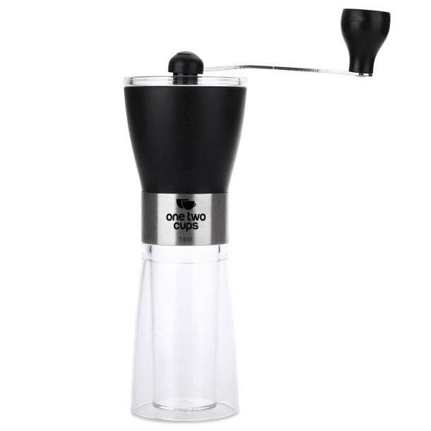 OneTwoCups Alat Penggiling Kopi Manual Coffee Grinder - TS-01 - Black