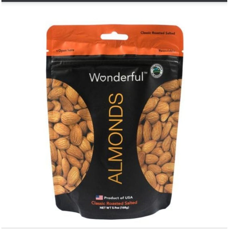 

Wonderful Kacang Almonds 168gr