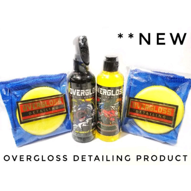 PAKET BECEK OVERGLOSS DETAILING PRODUCT PENGKILAP BODY HALUS KASAR DAN COCOK UNTUK BAN