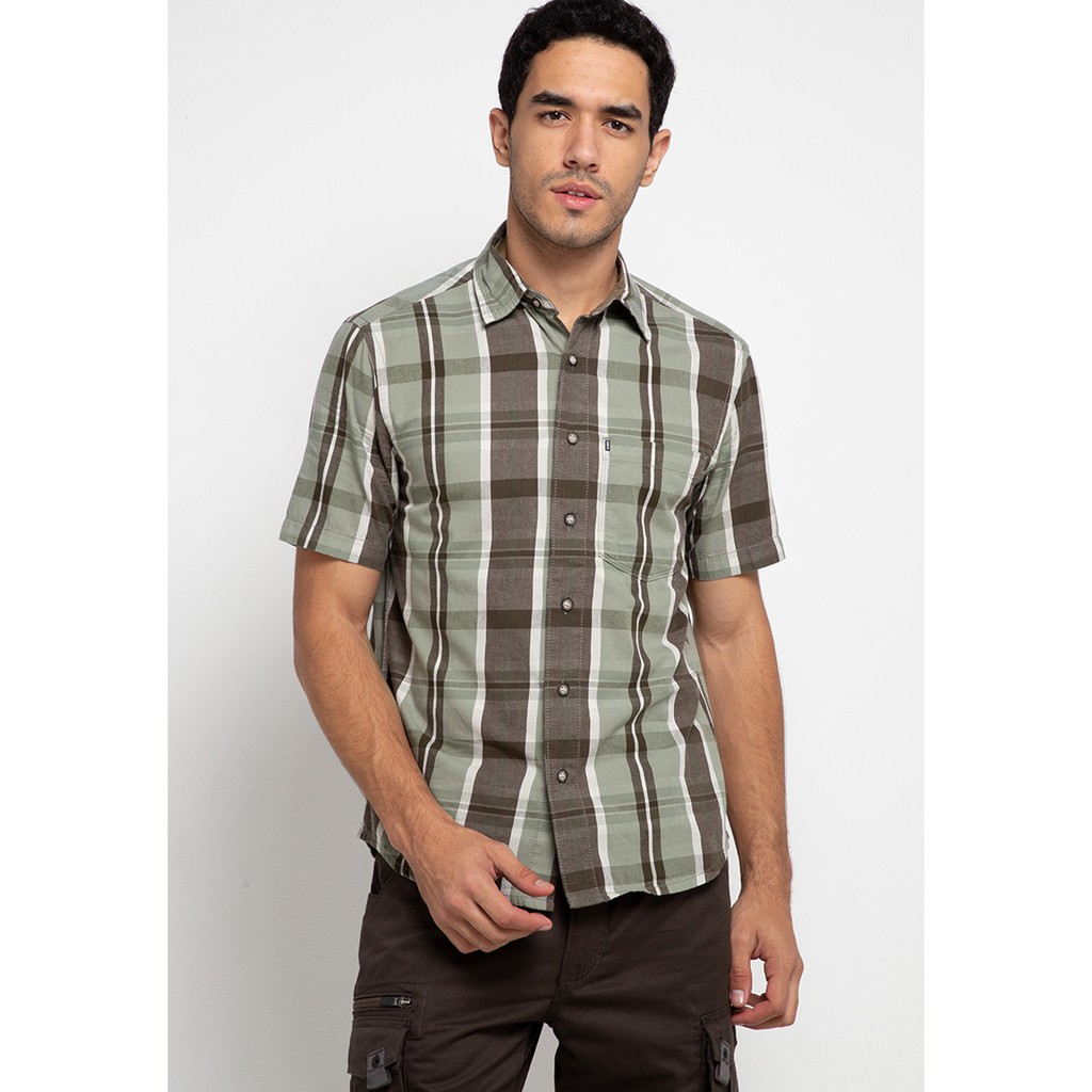 Kemeja Lengan Pendek Pria MGee 3451C Original Alto 070 Green