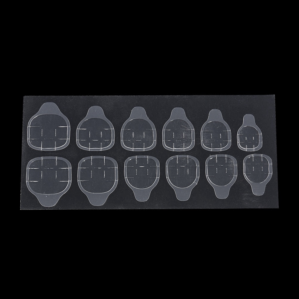5x12 Pcs Pelat Jelly Kuku Colloidal Partikel Lem Untuk Alat Kecantikan Nail Art