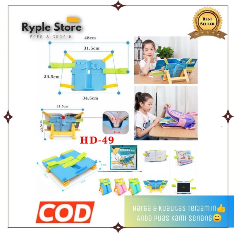 

Stand Up buku HD49 Portable / Holder Buku Hd 49 untuk membaca