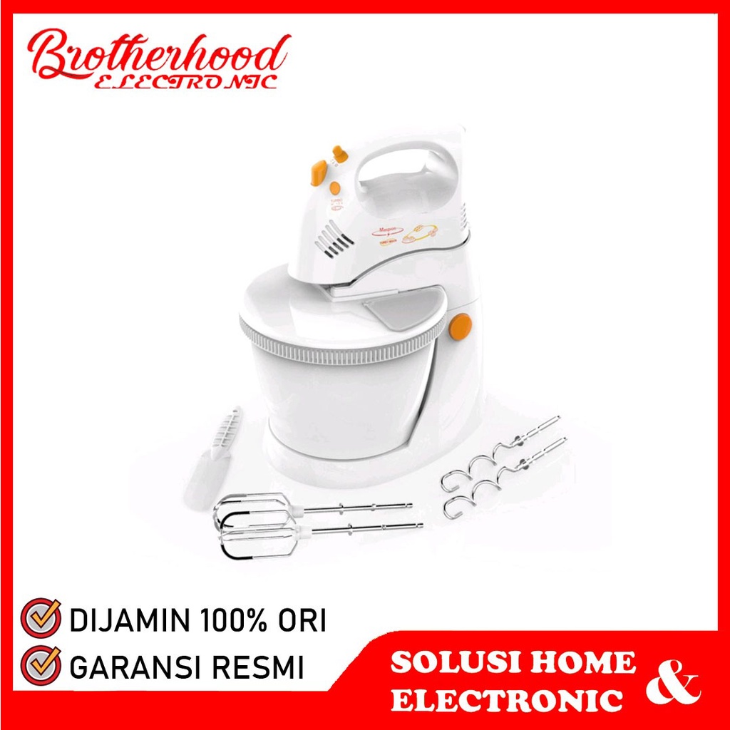 (BISA COD) Stand Mixer Maspion MT-1180/ MT1180 / MT 1180 Stand Mixer - Putih