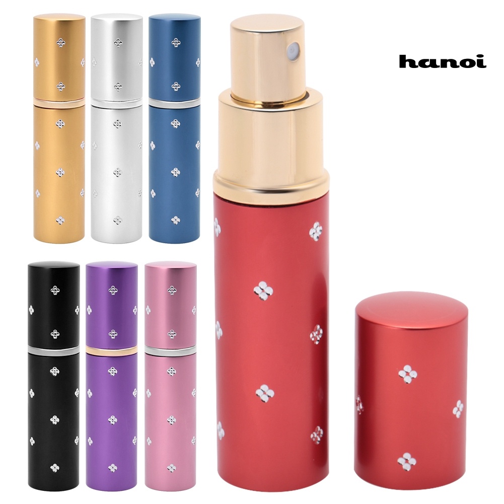 HQTM_10ml Aluminum Empty Perfume Bottle Glass Liner Atomiser Refillable Container