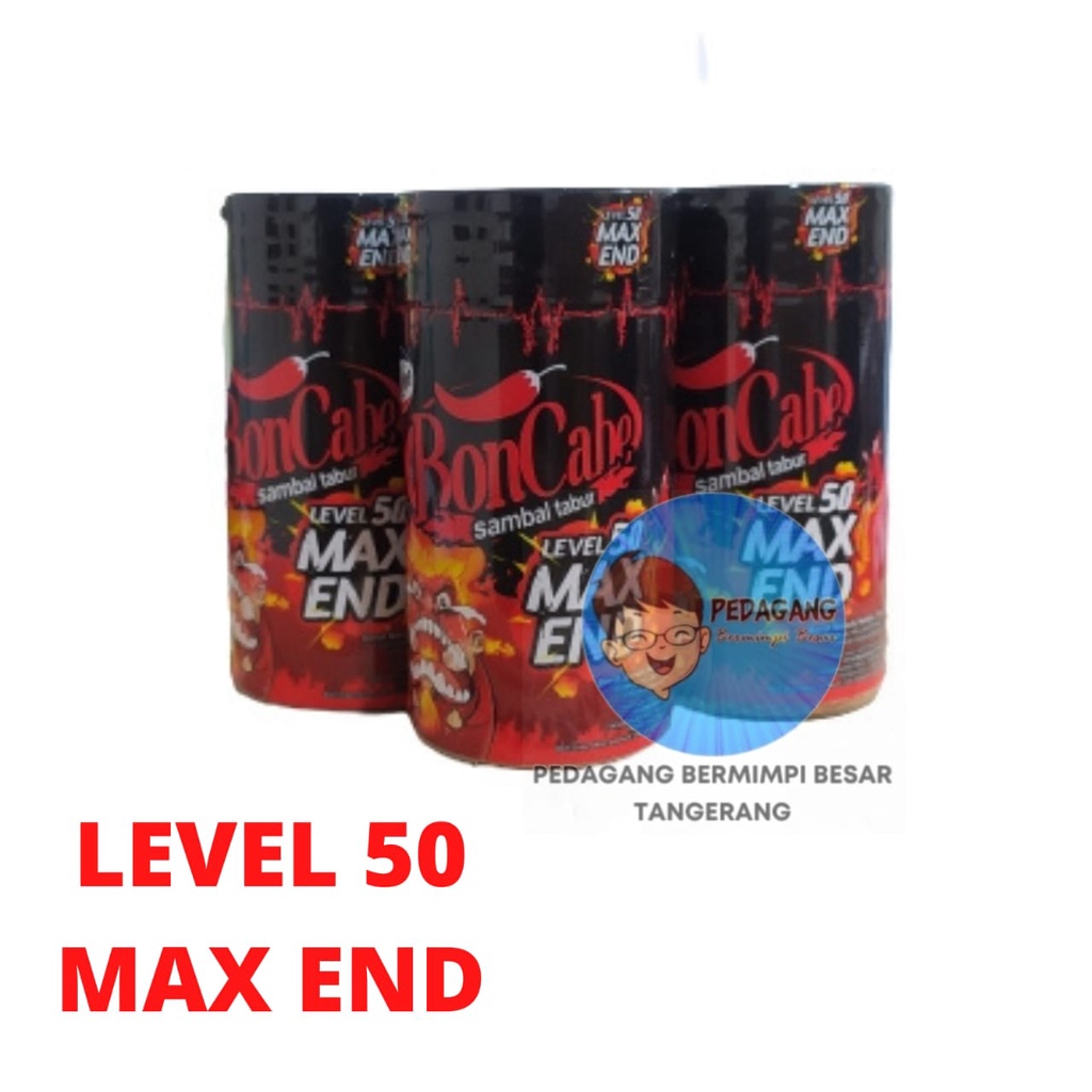 BonCabe Sambal Tabur Level 50 Max End Botol 30 gram
