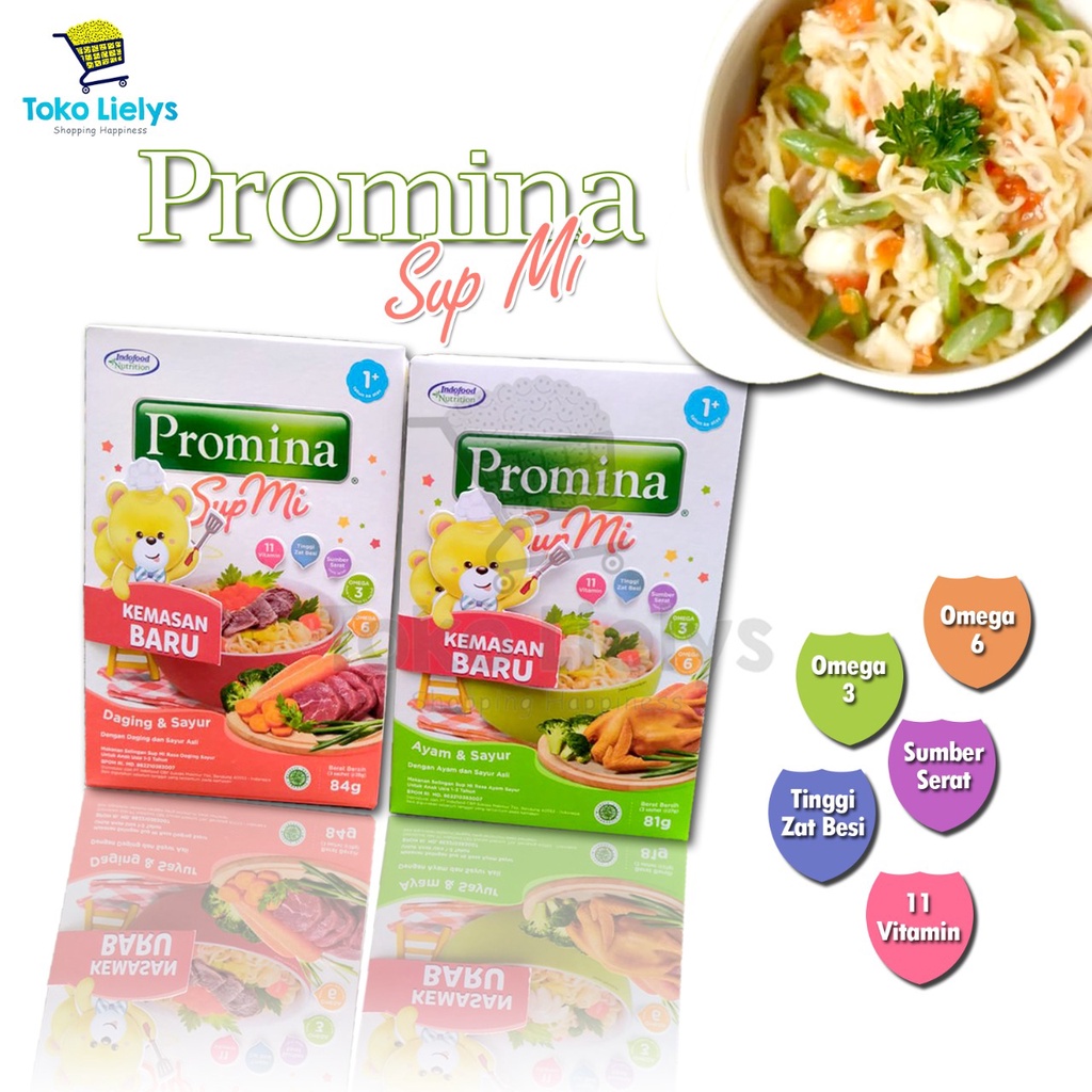 PROMINA Sup Mie Ayam Sayur Sup Mie Daging Sayur Makanan MPASI BAYI