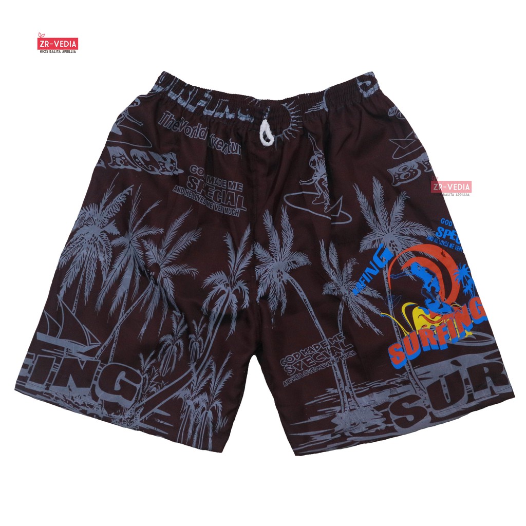 Celana Pantai Surfing Pria fit to XXL / 2 Size - Pants Surfing Hawai Santai Olahraga Boxer Pria