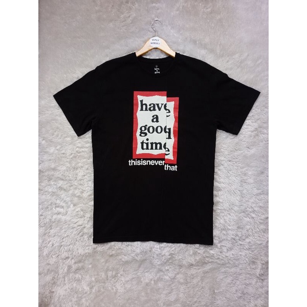 Hagt x Thisisneverthat Big Logo Tee in Black