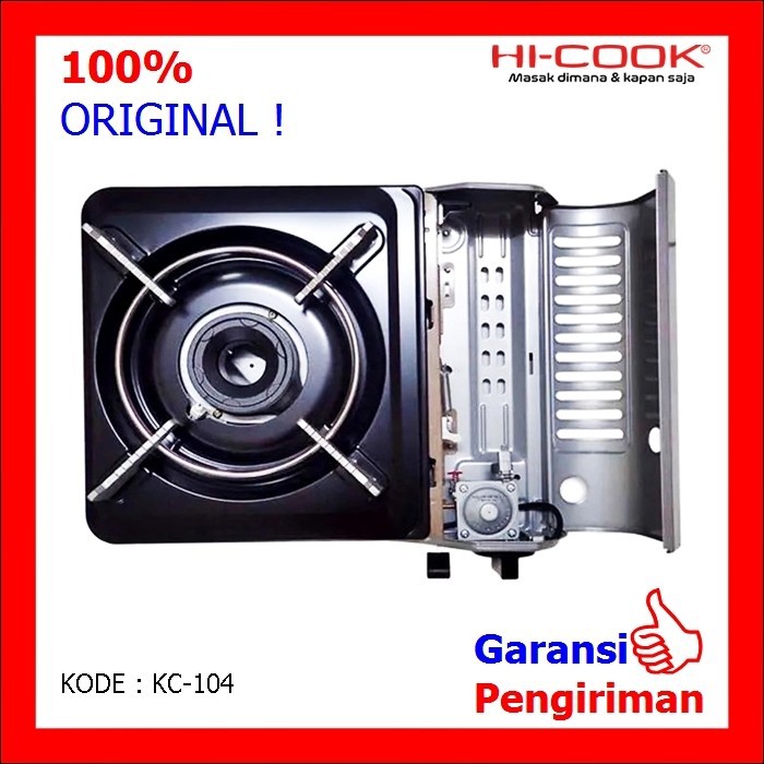 HI Cook KC 110 . Kompor Gas Portable 1 Tungku  . Baru &amp; Bergaransi