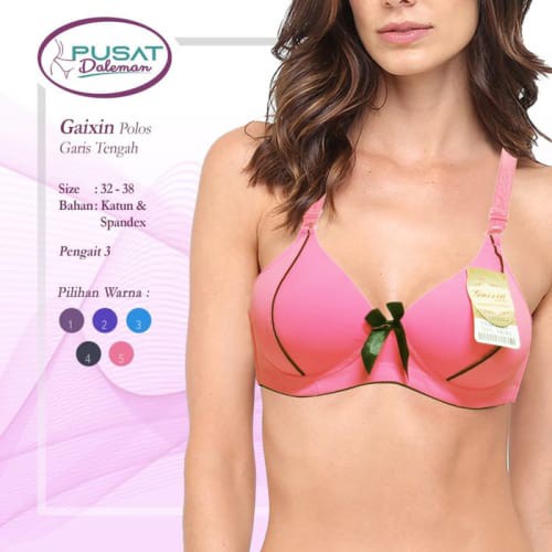NEW ECER BH BRA 8983 GAIXIN POLOS GARIS TENGAH Pengait 3 - 38