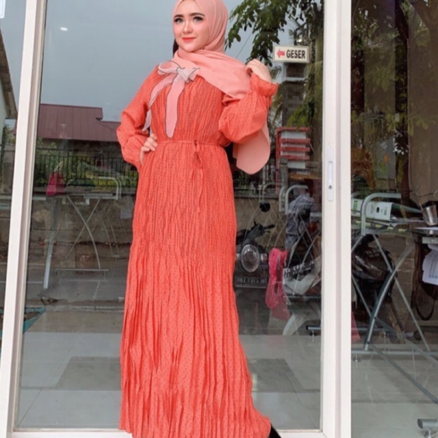 gamis plisket import