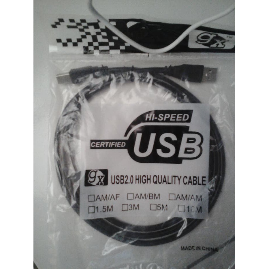 Kabel printer Usb Canon Epson HP Brother Xerox 1.5m