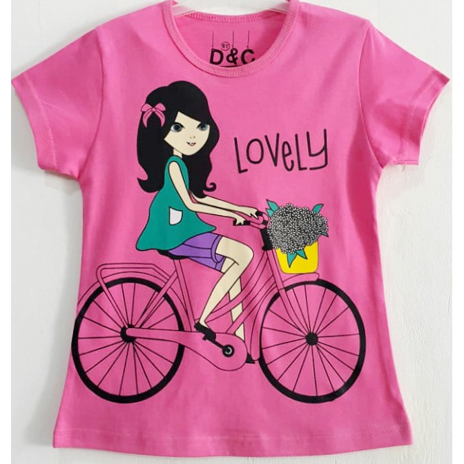  Kaos  Sepeda  Girl Fanta 1 10 Murah Kaos  Anak  Perempuan 