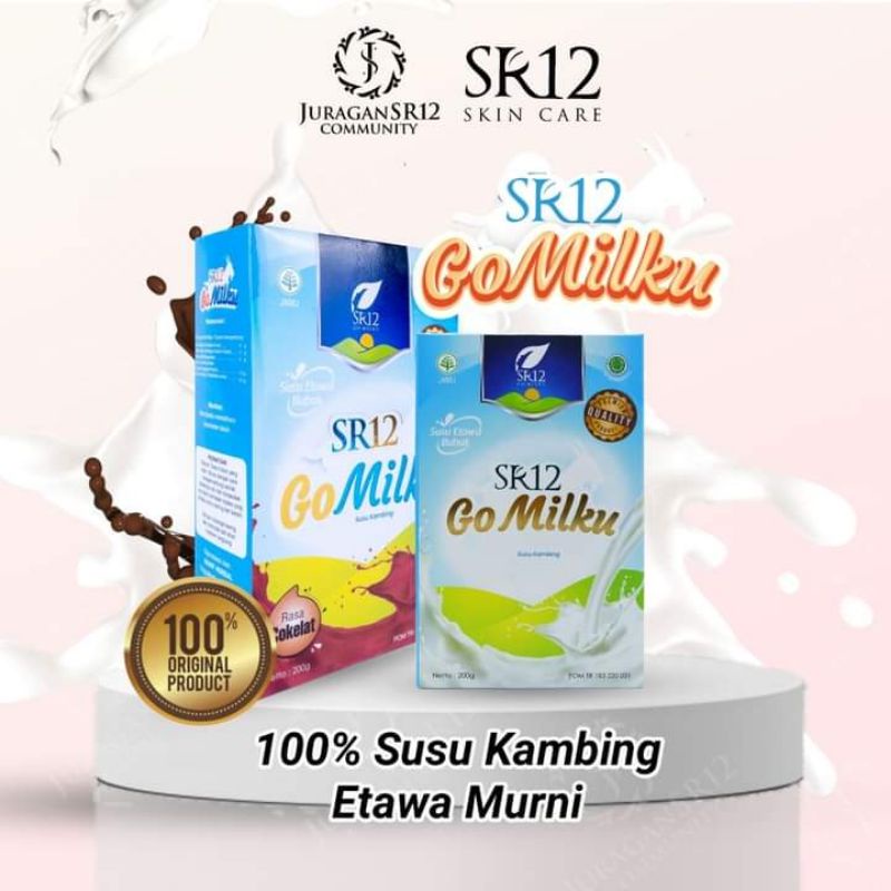 

GOMILKU SR12 ORIGINAL/SUSU KAMBING ETAWA ORIGINAL HALAL BPOM/SUSU KAMBING ETAWA ASLI/SUSU GOMILKU