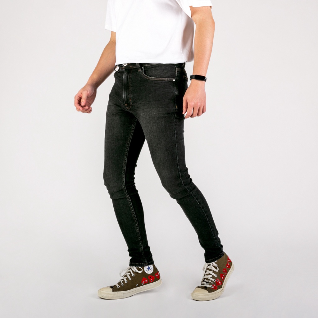 UNITEDJEANS - Celana Slim Fit Jeans Pria Bahan Stretch Denim - Exodius Black - (UJ-30)