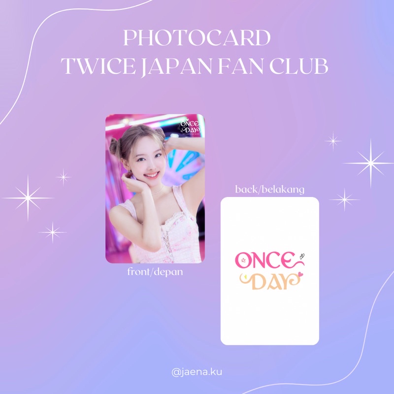 [TWICE] PHOTOCARD TWICE ONCE JAPAN FANCLUB ‼️BACA DESKRIPSI‼️