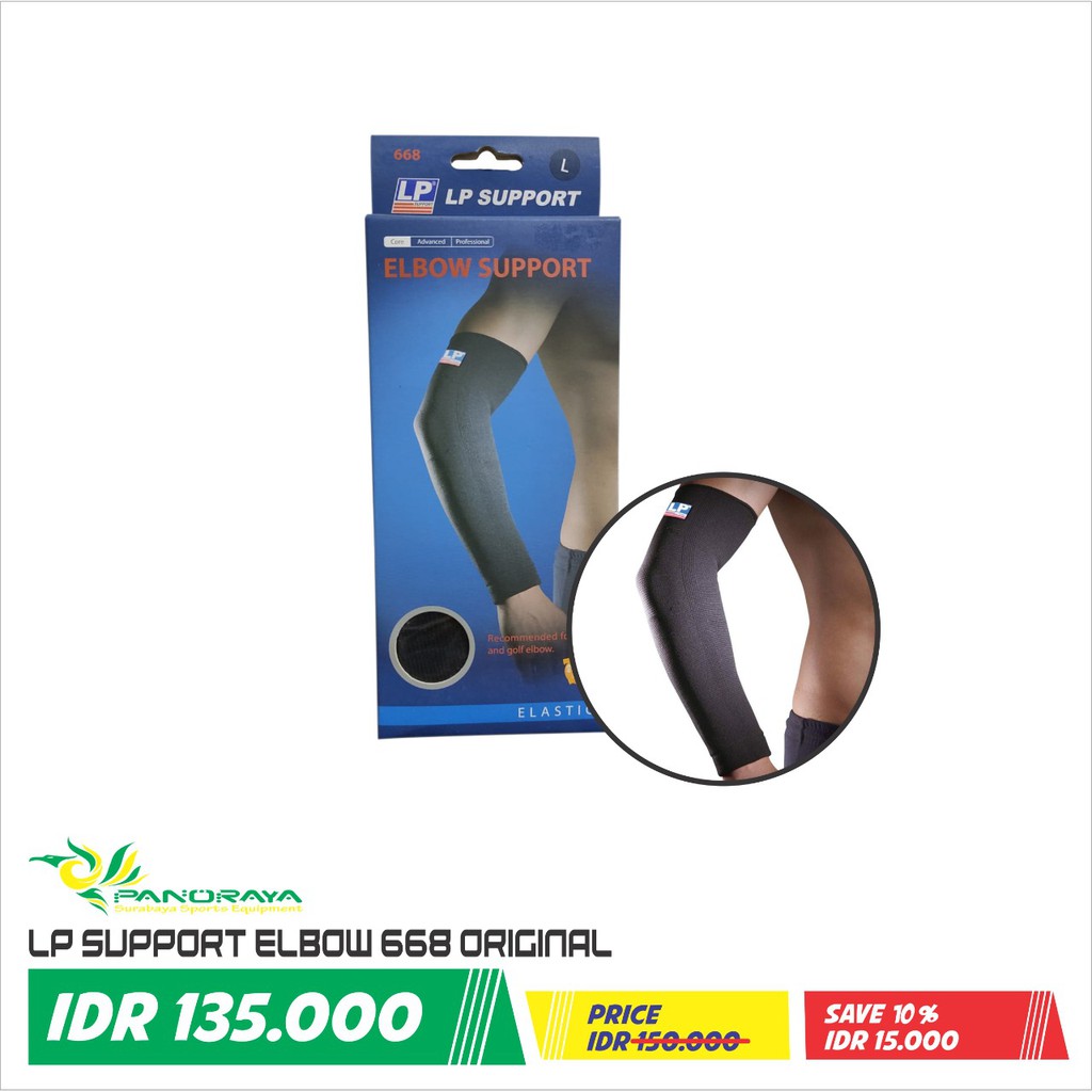 Deker Badminton Bulutangkis LP SUPPORT Elbow Support 668 Original