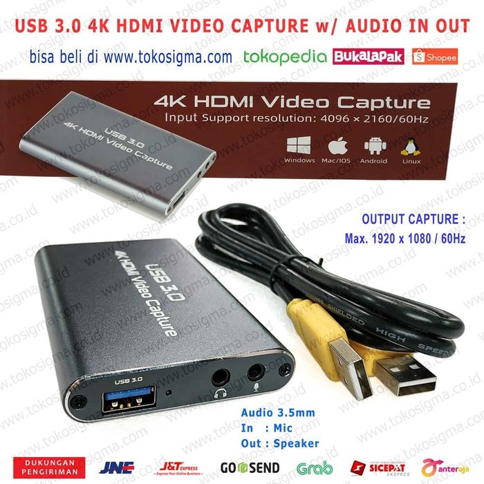 A12 GAME LIVE 4K by pass HDMI TO USB3.0 HD VIDEO CAPTURE UVC UAC HD60