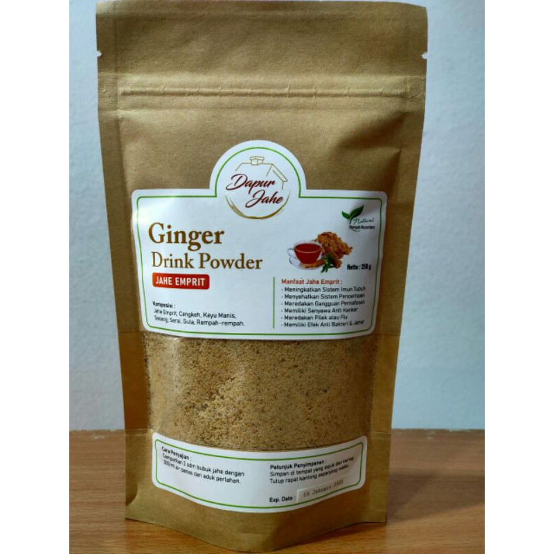 

Dapur Jahe Ginger Drink Powder Jahe Emprit 250gr