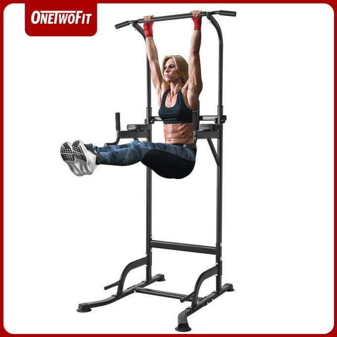 Onetwofit Power tower Pull up alat olahraga rumahan