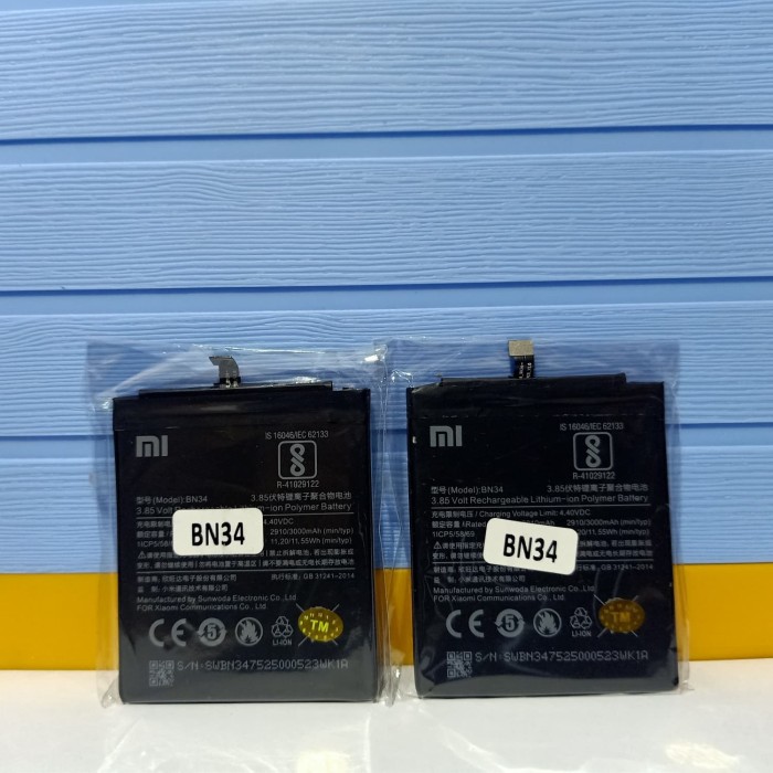 Baterai Batre Battery Xiaomi Redmi 5A BN34 BN-34 BN 34