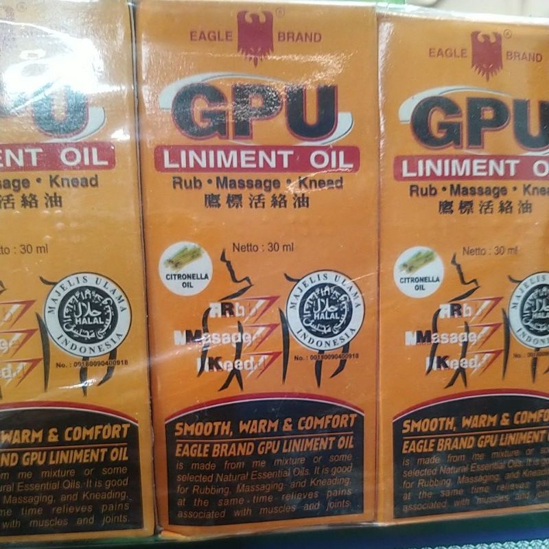 minyak urut gpu / minyak gosok gpu